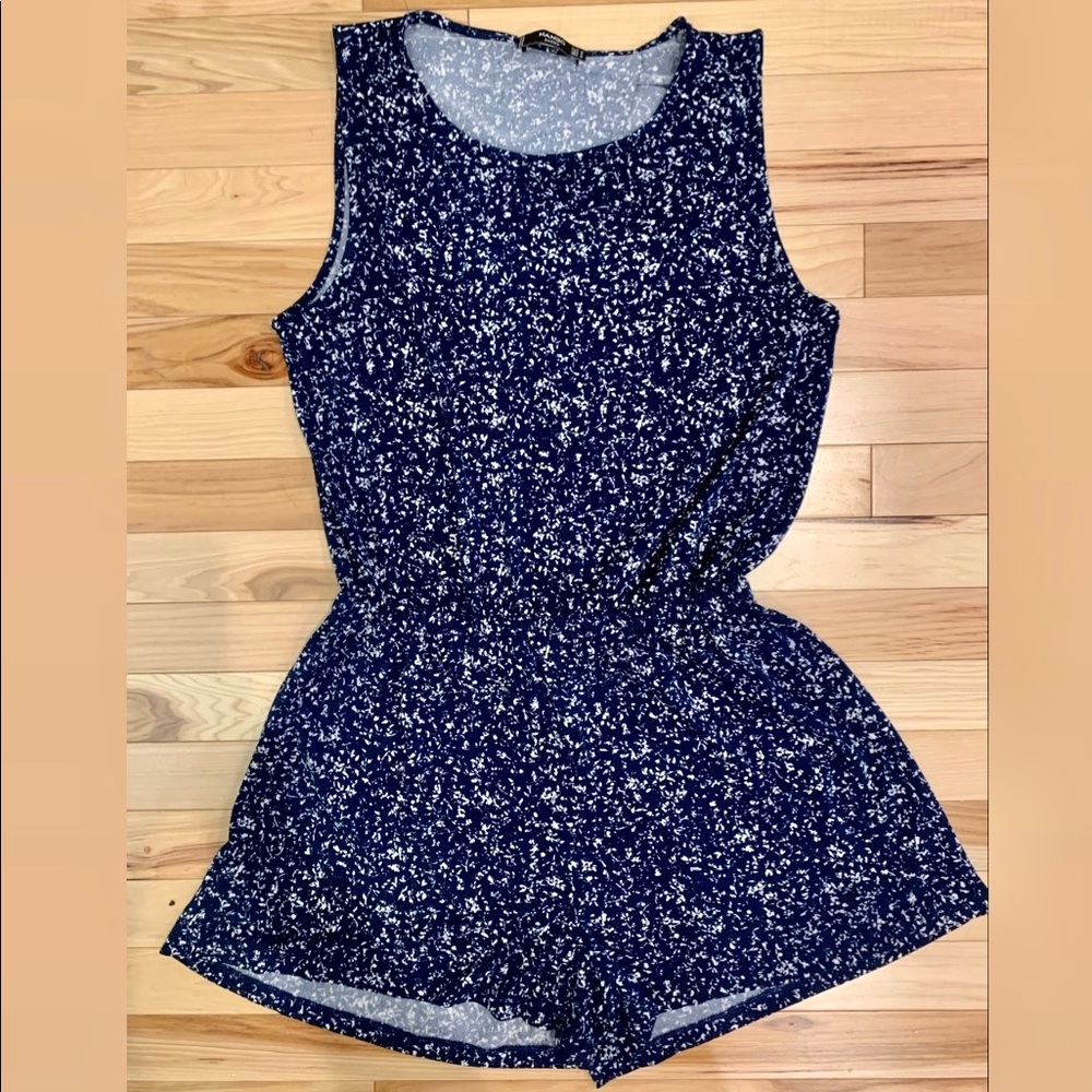 Mango Blue Speckled Romper